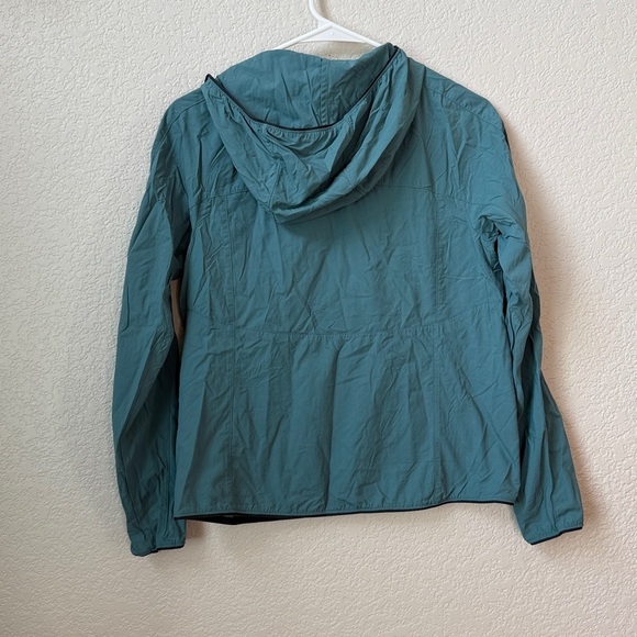 Mountain Hardwear Long Sleeve Top Hooded Quarter Zip Up Blue Green size XS - Picture 6 of 8